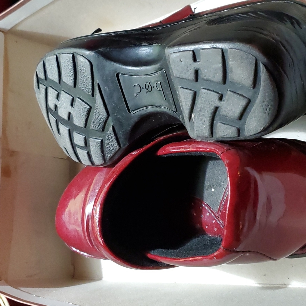 Red boc shoes